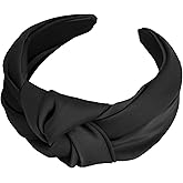 DRESHOW Top Knot Headband for Women Girls Knotted Elastic Hair Band Fashion Fabric Hairbands Cute Wide Head Band