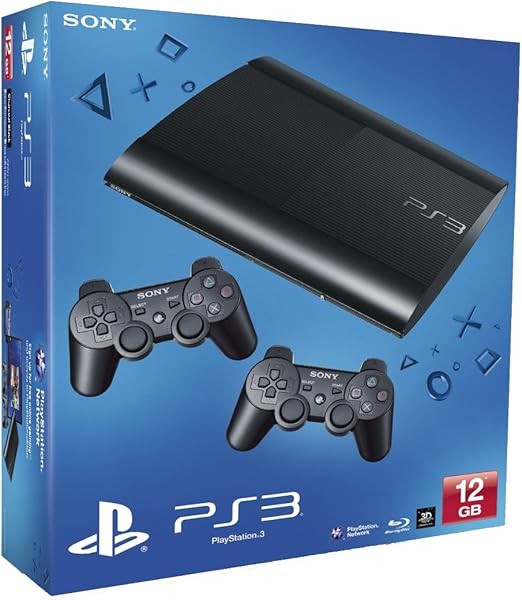 Console PS3 Super Slim 12 GB + Dualshock 3 Controller [Importación