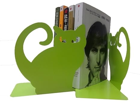 1 Pair Vivid Lovely Persian Cat Bookends For Shelves Cat Statue