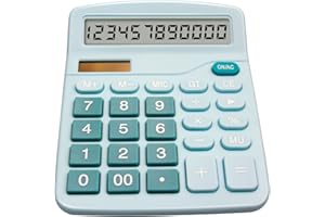 Calculator,Financial Calculator Extra Large LCD Display 12-Digit Big Number Desktop Calculator,Battery & Solar Powered for Bu
