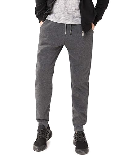 Men's Thermal Fleece Jogger Pants – Sherpa Lined, Winter Warm, Elastic Waist With Drawcord, For Casual & Sport