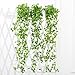 YSBER 12pcs(90 inch Each) Artificial Ivy & Silk Fake Ivy Leaves Hanging Vine Leaves Garland for Wedding Party Garden Wall Decoration (Sweet Potato Leaves)