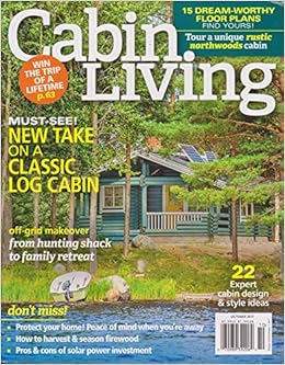 Cabin Living Magazine October 2017 Various Amazon Com Books