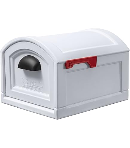 Amazon.com: Solar Group PL10W Plastic Rural White Mailbox : Tools