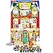 Madelaine Chocolates Christmas Countdown Advent Calendar, Filled With (8 oz - 226 g) Solid Premium Milk Chocolate Presents Hiding Behind Victorian Village Toy Shop - 1 Pack