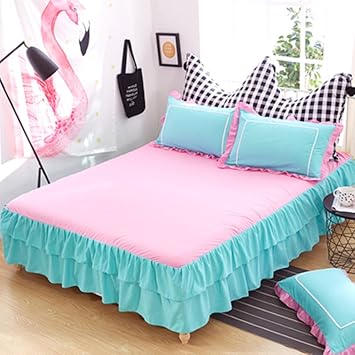 Amazon Com Sl Cl Cotton Bed Skirt Single Bed Cover Korean