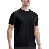 Roadbox Swim Shirts Short Sleeve for Men, Sun Protection UPF 50+ Fishing Rash Guard, UV Gym Workout Shirt for Running Outdoor