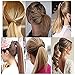 FUT Wrap Around Ponytail One Piece Clip In Curly Pony TIAL Hair Extensions 18inch 90g For Girl Lady Women Bleach Blonde