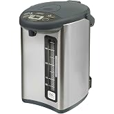 Zojirushi CD-WHC40XH Micom Water Boiler and Warmer, 135 oz, Stainless Gray | Capacity One button, electric dispensing 4-Keep Warm, 135-ounce