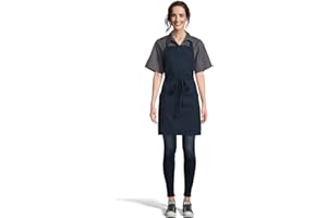 Uncommon Threads womens Adj Bib Apron 2 Patch PktsUniform Apron