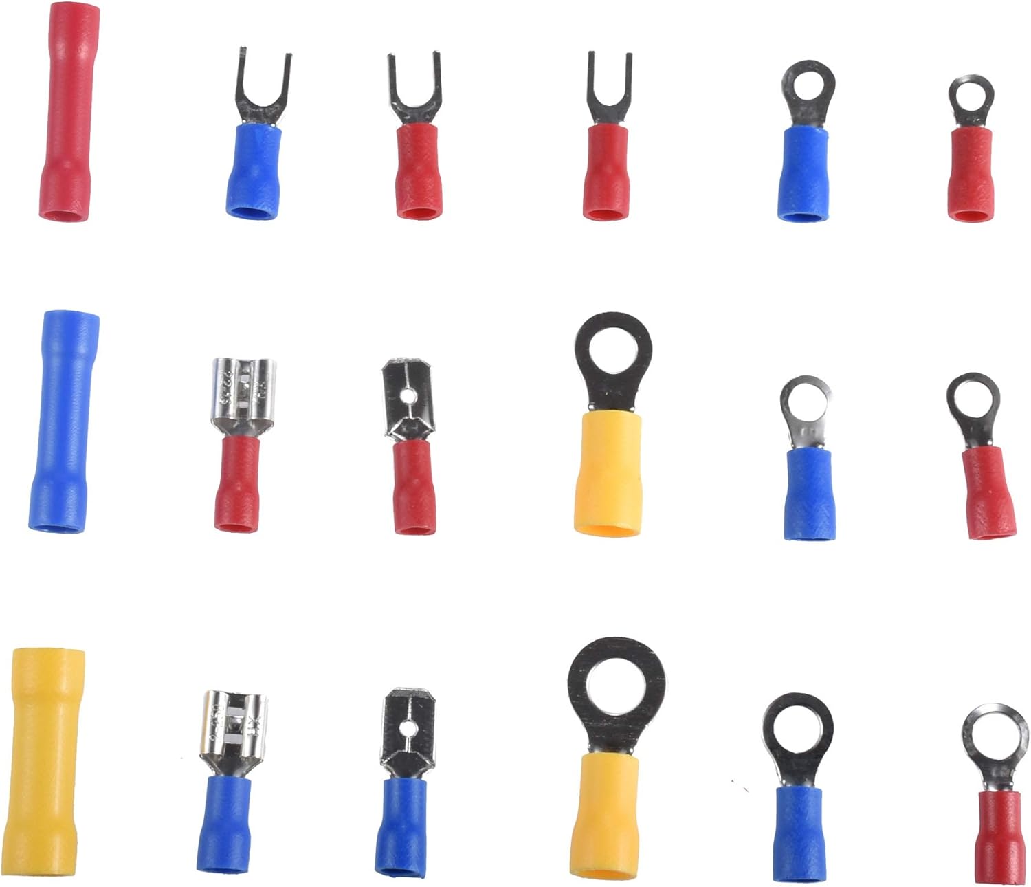 KATUR 1200Pcs Wire Terminal Crimp Connectors, Assorted Mixed Assorted Lug Kit - Image 3