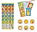 60 Silly SMILE FACE Party Favors - PENCILS Notepads TATTOOS - Birthday GOODIES - Smiley HAPPY 60's SIXTIES