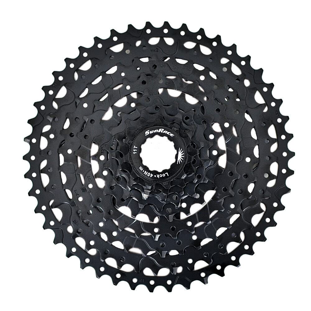 SunRace CM983 11-46T 9 Speed Wide Ratio Cassette, Black, ST1912