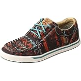 Twisted X Women's Hooey Loper, Moc Toe, Midnight Aztec, 7.5 M