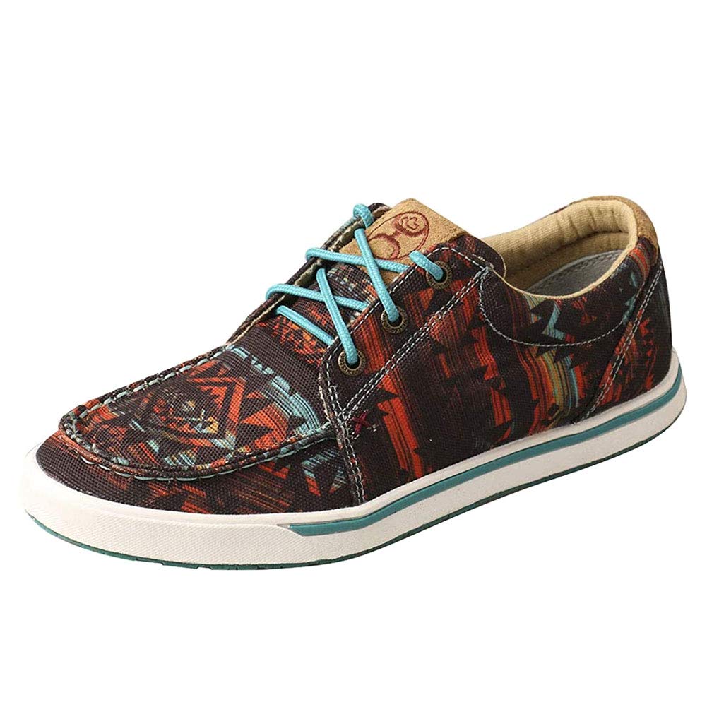 Twisted X Women's Hooey Loper, Moc Toe, Midnight Aztec, 5.5 M Image