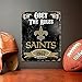 Party Animal NFL New Orleans Saints Embossed Metal Sign