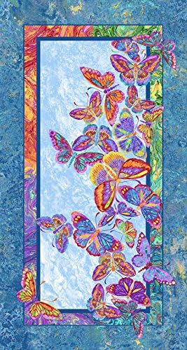 Marblehead Butterflies are Free by Ro Gregg Quilt Fabric 24" x 44" Panel