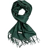 TZ Promise Plain Solid Color Cashmere Feel Classic Soft Luxurious Winter Scarf For Men Women