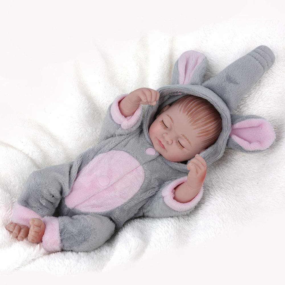 Baby Reborn Doll Full Soft Realistic Newborn Baby Girl Toy Gift Can Enter The Water Bath