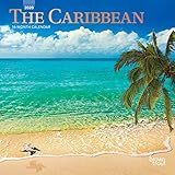 The Caribbean 2020 7 x 7 Inch Monthly Mini Wall Calendar with Foil Stamped Cover, Travel Nature Beach Tropical (English, French and Spanish Edition) by