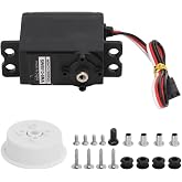 VBESTLIFE RC Servo Motor Gear, Metal Gears Alloy Sail Winch Anolog Servos for RC Ship Rope Machine