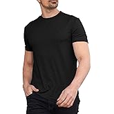Oftalle Men Soft T-Shirt Casual Short Sleeve Lightweight Basic Tee Shirts Big & Tall
