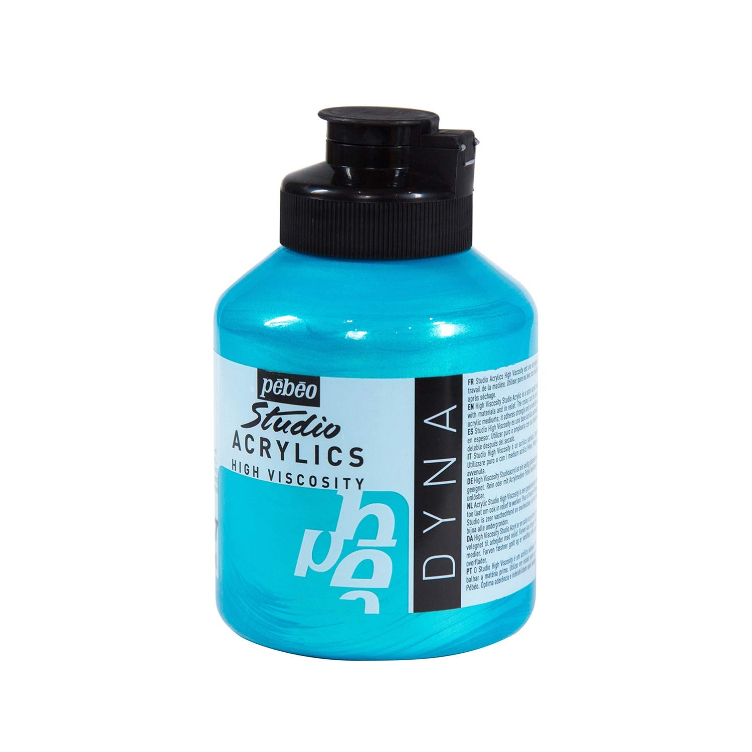 Pébéo Acrylic Paint 500ml Bleu Vert Iridescent