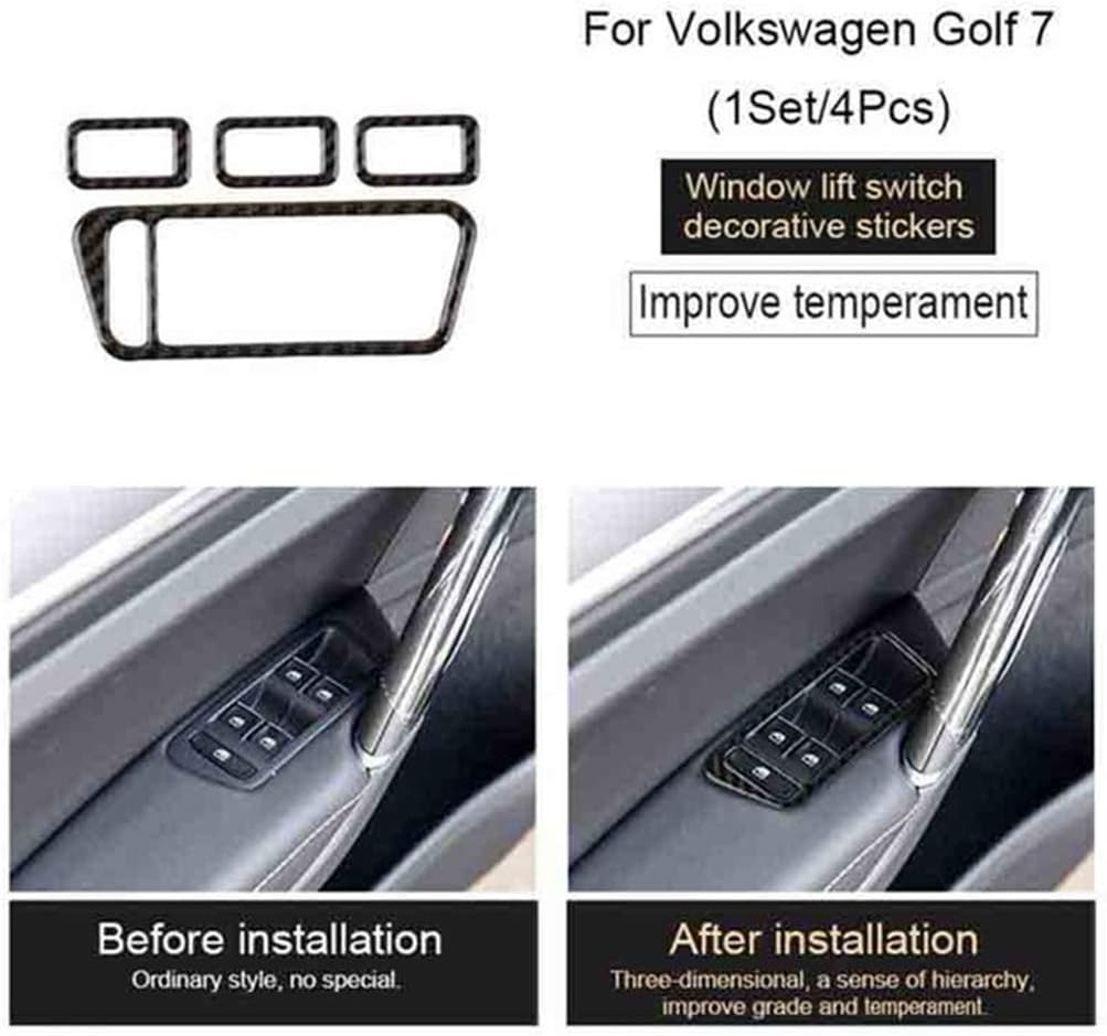 Replacement For Golf 2013-2017 Door Window Glass Lift Regulator Knob Button Decorative Sticker fgyhty