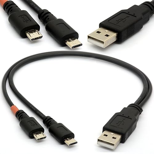 USB Cable Y Splitter USB 2.0 Power Enhancer Hub Adapter 1 Male 2 Female