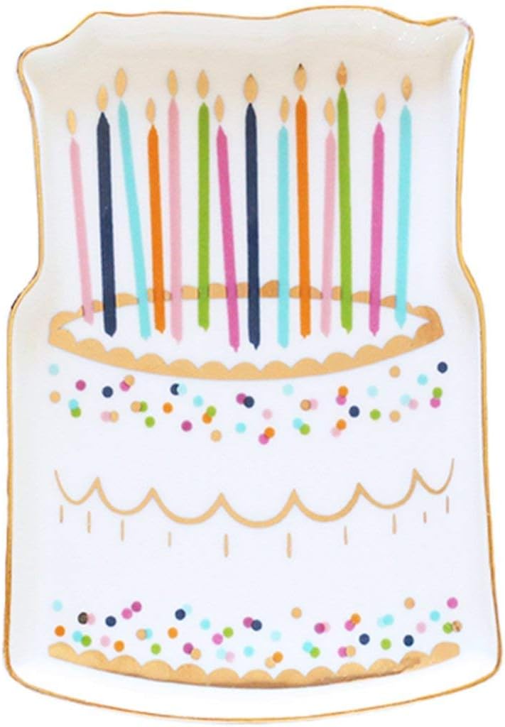 Small Donut Flamingo Monstera Dish Plate Decorative Candy Fruit Porcelain Plate Jewelry Storage Tray Ring Trinket Dish Tableware-in Dishes & Plates from Home & Garden,Cake - L