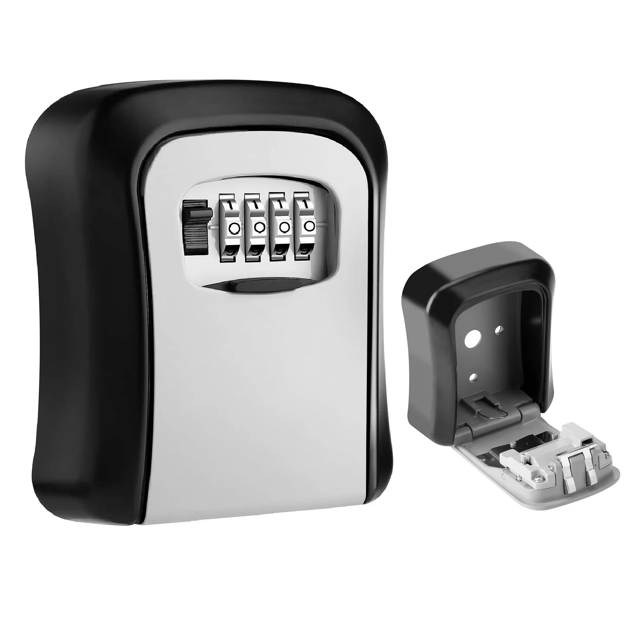 IndoTeam Key Safe Wall Mounted – Key Holder Lock Box with Code – Lockbox for Keys Outdoor – Keysafe Wall Mounted Outside – Safe Boxes with Lock Keys Boxes Wall Mount for Outside Garage Door