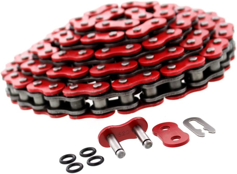& Chain ORing Red 450R TRX450R Honda Fits 2005 2004 Silver 14/38