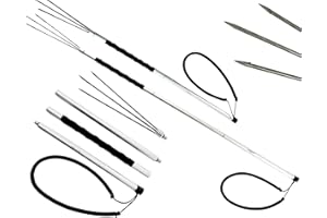 AQUATIC HUNT 47" Adjustable Length Spear - 4 Piece Travel Ready - Lightweight Aluminum & Stainless Steel Construction - Lionfish, Frog & Flounder Gigging (47" Lionfish Travel Spear, Full Spear)