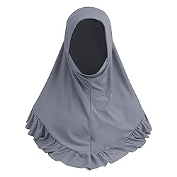 Women Muslim Hijab Scarf Floral Lace Head Wrap