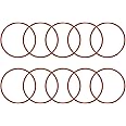 uxcell Silicone O-Ring, 70mm OD, 63.8mm ID, 3.1mm Width, VMQ Seal Ring Gasket, Red, Pack of 10