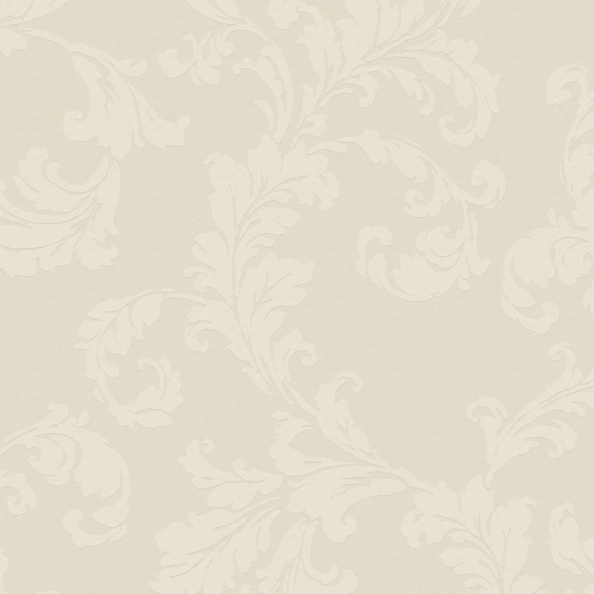 Galerie DWP0250-05 Emporium Acanthus Trail Wallpaper, Cream, 10m x 53cm