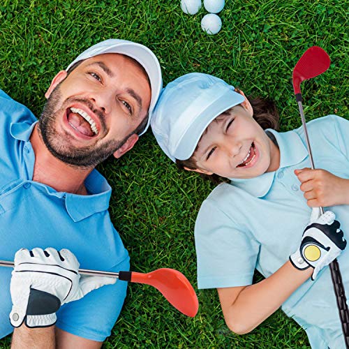 Liberry Kids Golf Clubs Set, Golf Toy with Golf Bag, 3 Adjustable Golf Clubs, 2 Practice Holes