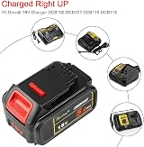 Waitley 2-Pack 18V Li-ion 5.0Ah DCB184 Replacement Battery for Dewalt DCB200 view 3