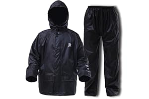 RainRider Rain Suits for Men Women Waterproof Lightweight Rain Gear Jacket Coat with Pants Workwear