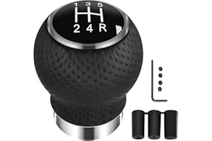 QIANG KUN Universal Shift Knob 5 Speed Manual Gearbox Shift Knobs Fit for Most Car Transport Vehicles（Round Head R Down）
