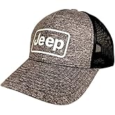 Jeep Premium Block Logo Snapback Trucker Hat High Density Silicone Logo