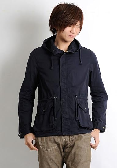 Amazon ドッグハウス Dog House モッズコート メンズ ツイル モッズ コート 3 ネイビー L コート ジャケット 通販