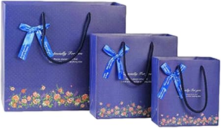 Amazon Miracle True 手提げ袋 ギフト ラッピング リボン 誕生日 プレゼント メッセージカード 大 5枚 ギフトバッグ 袋 文房具 オフィス用品