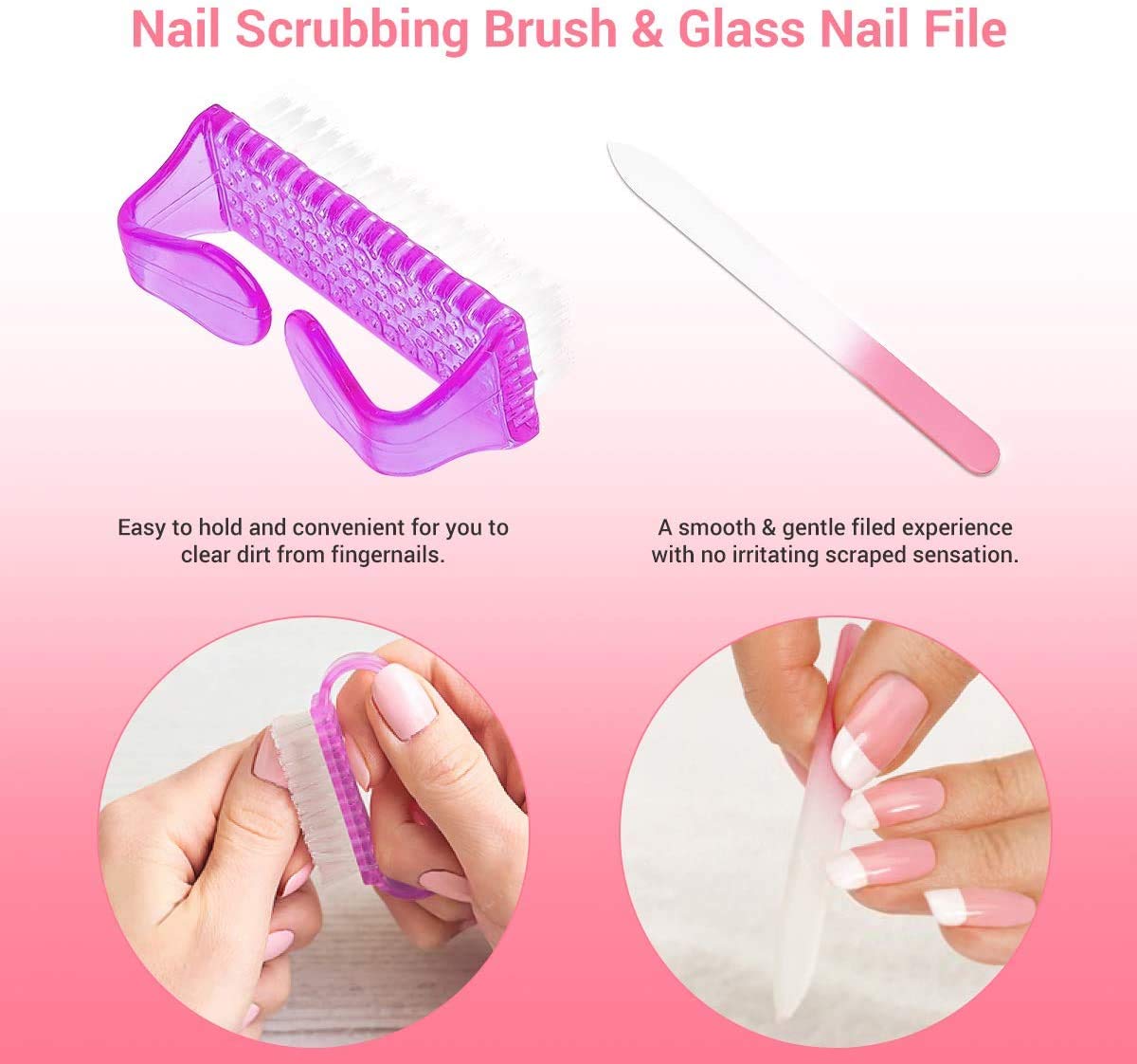 AIRSEE 14 Professional Nail Files and Buffers - Manicure Tools Kit Rectangular Nail Art Care Buffer Block Emery Boards Shine Kit for Natural, Gel, Acrylic Nails Nail Filer for Salon and Home Use : Beauty