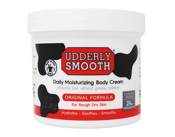 UDDERLY SMOOTH DAILY MOISTURIZING BODY CREAM, ORIGINAL FORMULA, 10 OZ (PACK OF 3)