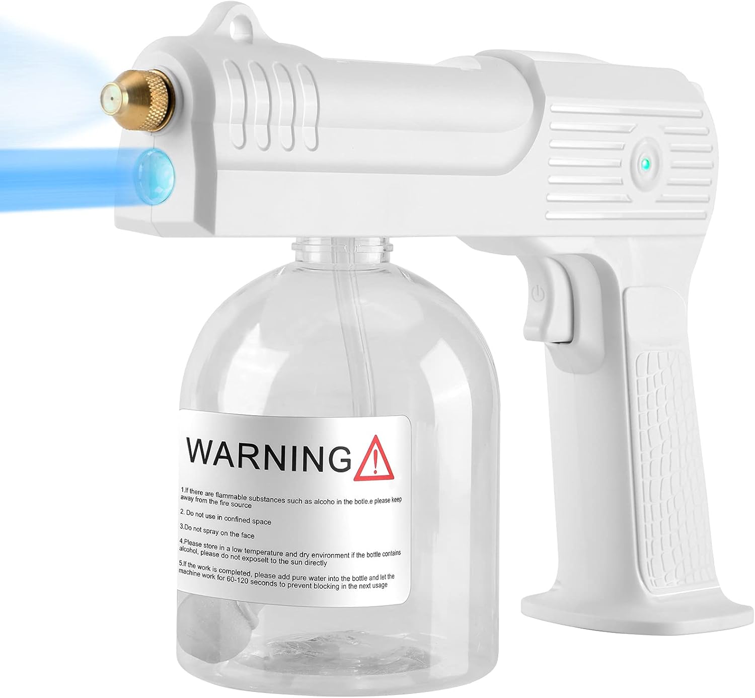 SOVAWIN Nano Atomizer Sprayer, Fogger Machine with Blue Light Large Capacity ULV Electric Sprayer Wireless Rechargeable Steam Spray for Home, Office, Car, Garden