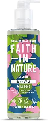 Faith In Nature Wild Rose Hand Wash 400 ml - Vegan, Cruelty Free, SLS Free