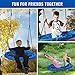 YGJT 40'' Saucer Tree Swing Flying 700lb Weight Capacity Adjustable Multi-Strand Ropes Safe Durable Easy Install 900D Oxford Swing Seat for Children Adults - Blue