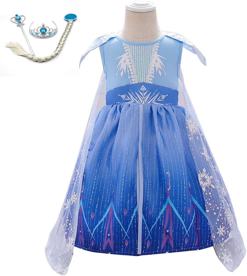Amazon Co Jp Lzh アナと雪の女王2 エルサ アナ コスプレ ドレス ディズニー キッズ コスチューム 子供用 プリンセス ドレス 超豪華4点セット イベント 演出 仮装 衣装 変装 舞台服 クリスマス ハロウィン 誕生日 プレゼント ベビー マタニティ