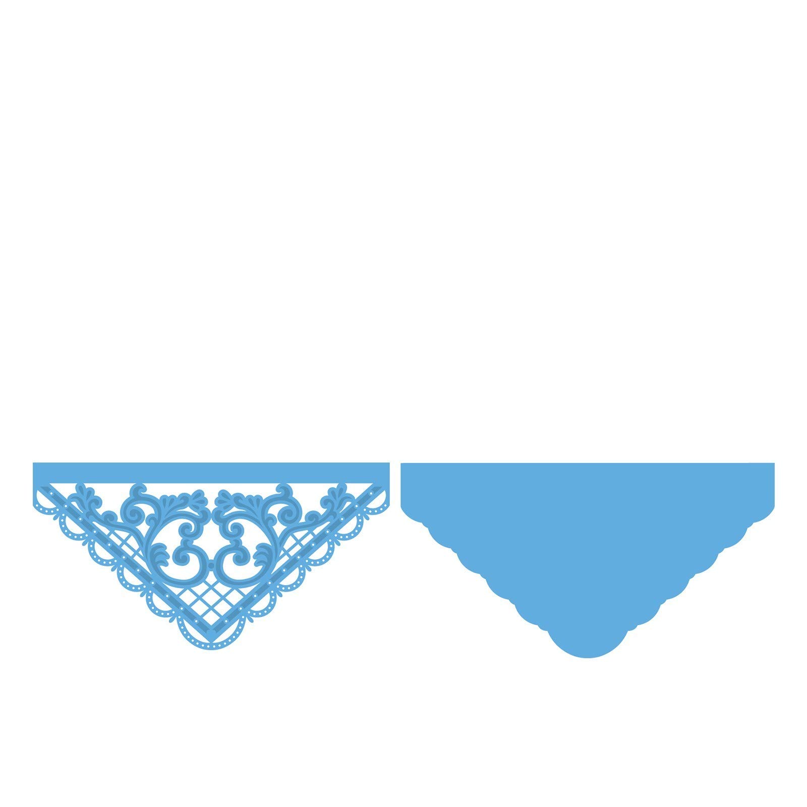 Marianne Design Creatables Anja's Triangle Die, Metal, Blue, 19.6 x 10.8 x 0.2 cm